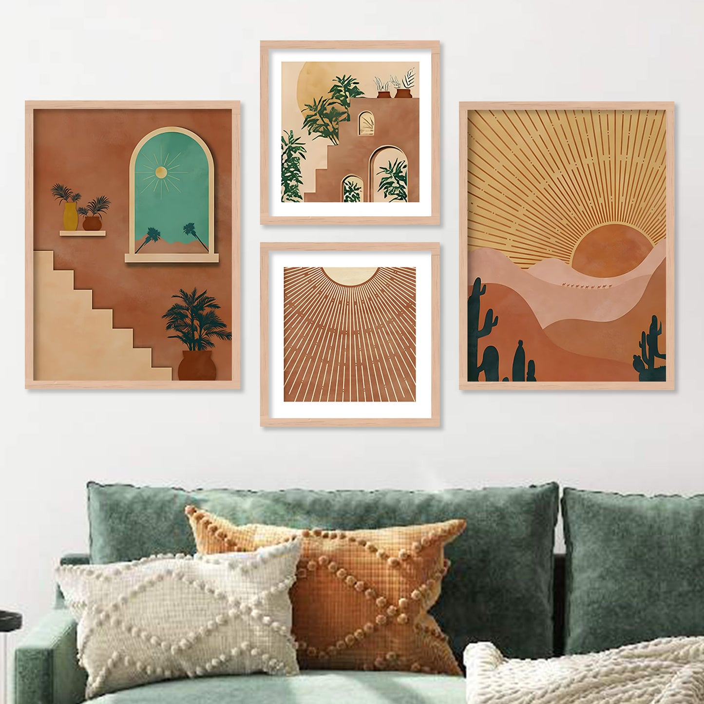 Minimalist Mastery: Modern Art Framed Paintings Set for Gallery Wall Elegance-Kotart