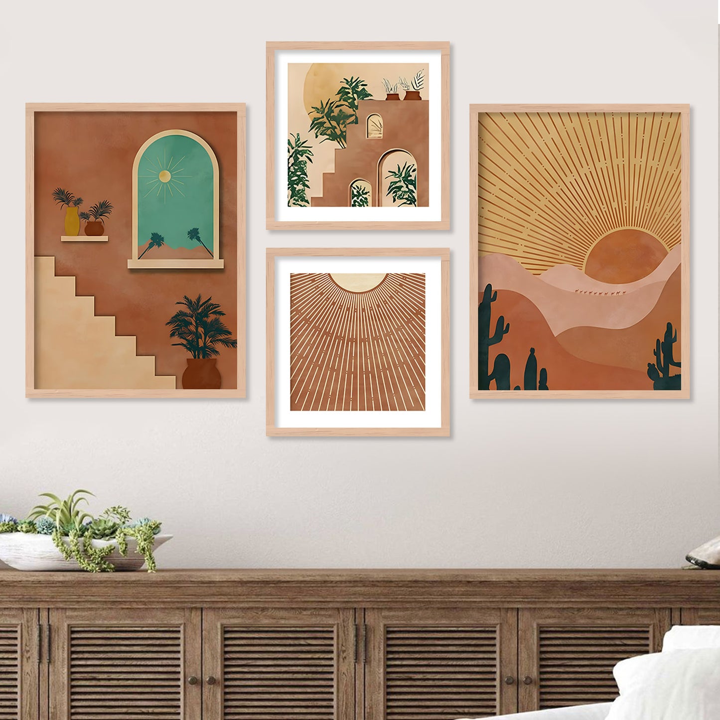 Minimalist Mastery: Modern Art Framed Paintings Set for Gallery Wall Elegance-Kotart