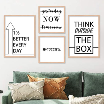 Inspire Your Journey: Motivational Quotes Framed Art-Kotart