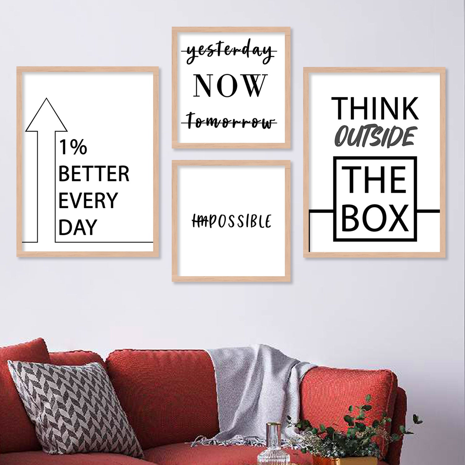 Inspire Your Journey: Motivational Quotes Framed Art-Kotart