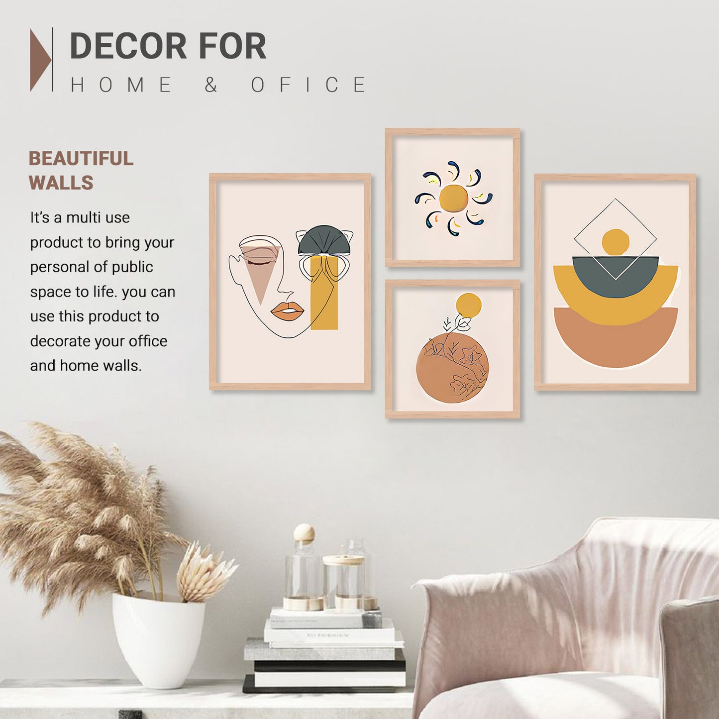 Boho Framed Painting Combo to Elevate Your Decor-Kotart