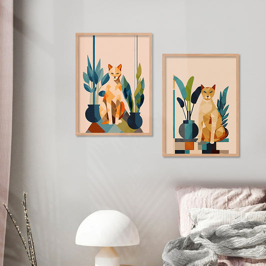 Nature's Simplicity: Minimal Framed Posters Combo for Serene Spaces-Kotart