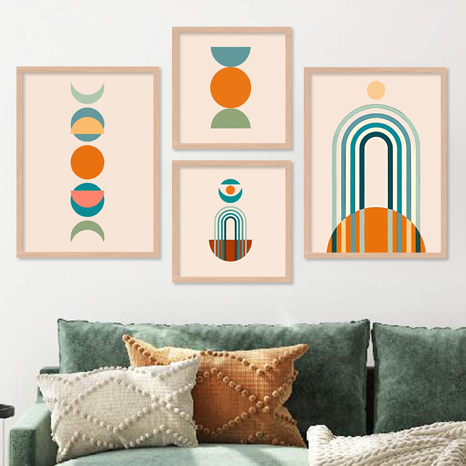 Minimalist Boho Vibes: Art Frames Combos for Free-Spirited Homes-Kotart