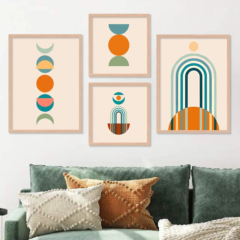 Minimalist Boho Vibes: Art Frames Combos for Free-Spirited Homes by Kotart store