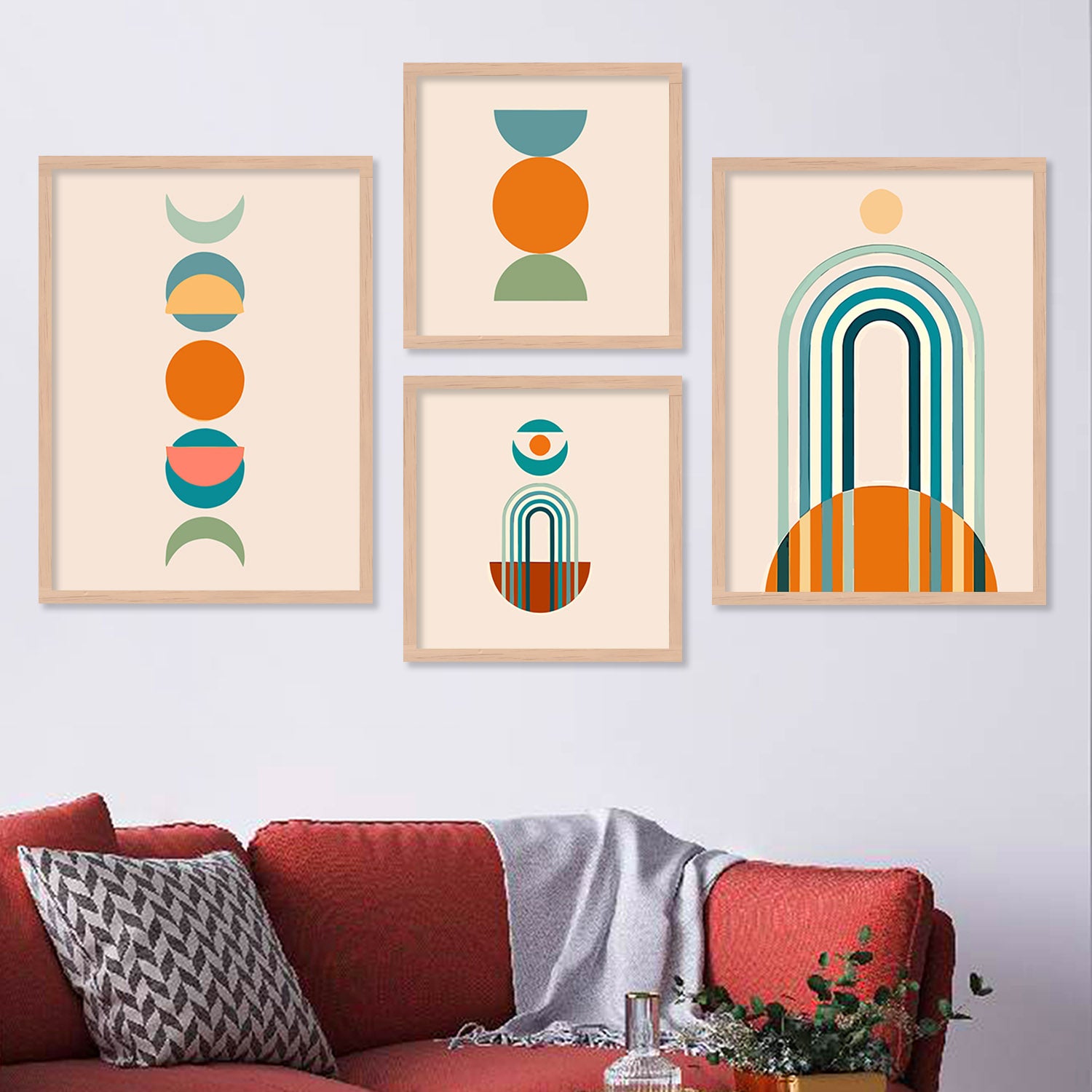 Minimalist Boho Vibes: Art Frames Combos for Free-Spirited Homes-Kotart