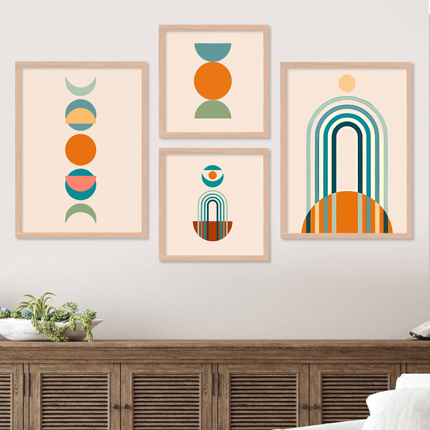 Minimalist Boho Vibes: Art Frames Combos for Free-Spirited Homes-Kotart