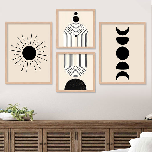 Natural Color Minimalist Art Framed Posters to Elevate Your Decor-Kotart