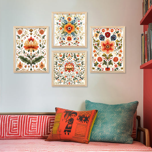 Traditional Art  Print with Frame for Living Room Bedroom Office Wall Decor