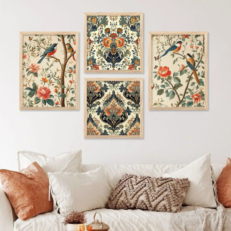 Traditional Art  Print with Frame for Living Room Bedroom Office Wall Decor