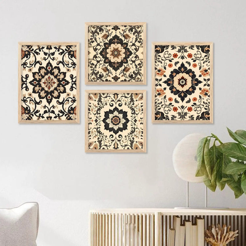 Traditional Art  Print with Frame for Living Room Bedroom Office Wall Decor