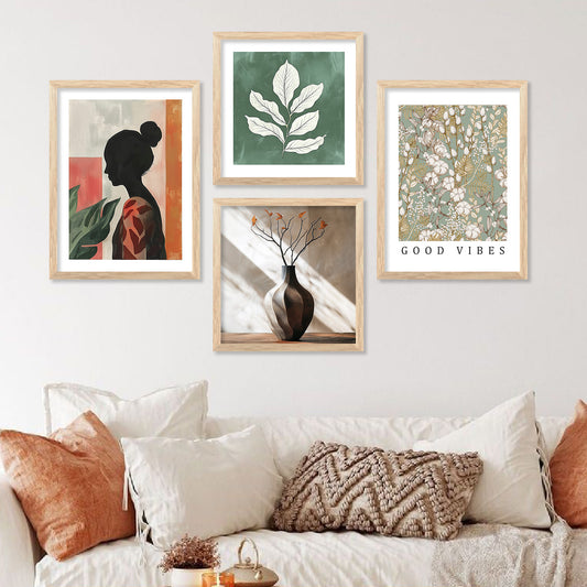 Modern Art  Print with Frame for Living Room Bedroom Office Wall Decor