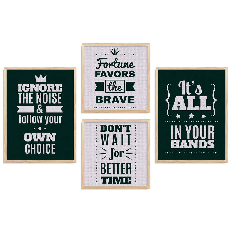 Motivational  Art  Print with Frame for Living Room Bedroom Office Wall Decor