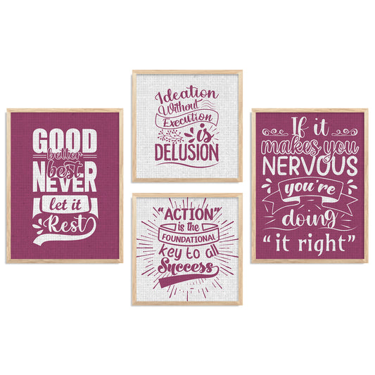 Motivational  Art  Print with Frame for Living Room Bedroom Office Wall Decor