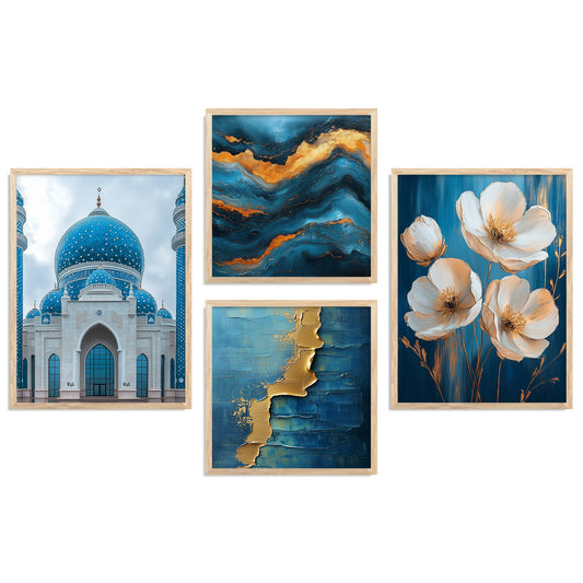 Islamic   Art  Print with Frame for Living Room Bedroom Office Wall Decor