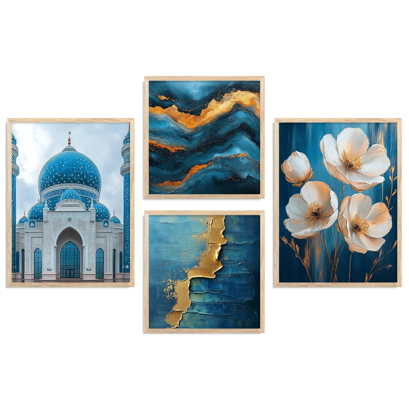 Islamic   Art  Print with Frame for Living Room Bedroom Office Wall Decor