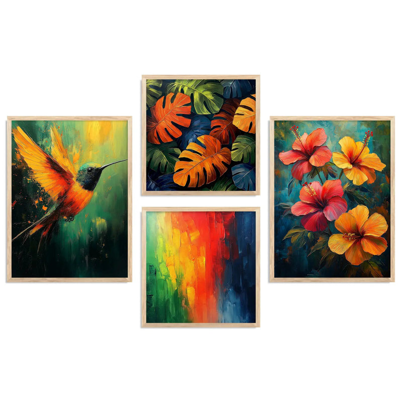 Modern Art Print with Frame for Living Room Bedroom Office Wall Decor by Kotart store
