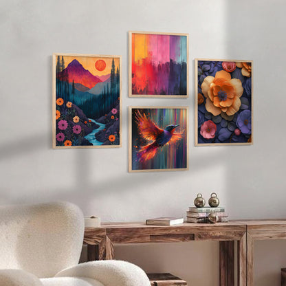 Modern  Art  Print with Frame for Living Room Bedroom Office Wall Decor