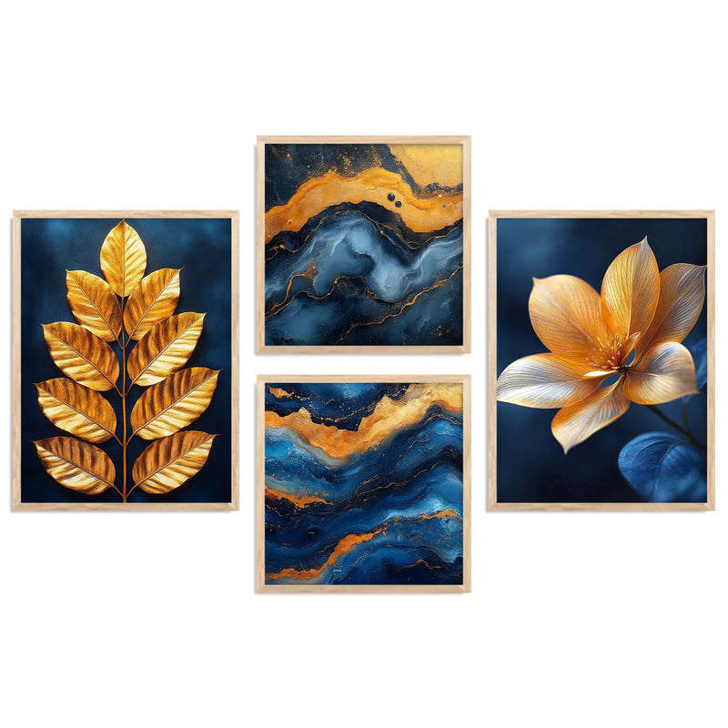 Modern Art Print with Frame for Living Room Bedroom Office Wall Decor by Kotart store