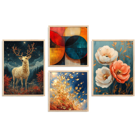 Modern Art  Print with Frame for Living Room Bedroom Office Wall Decor