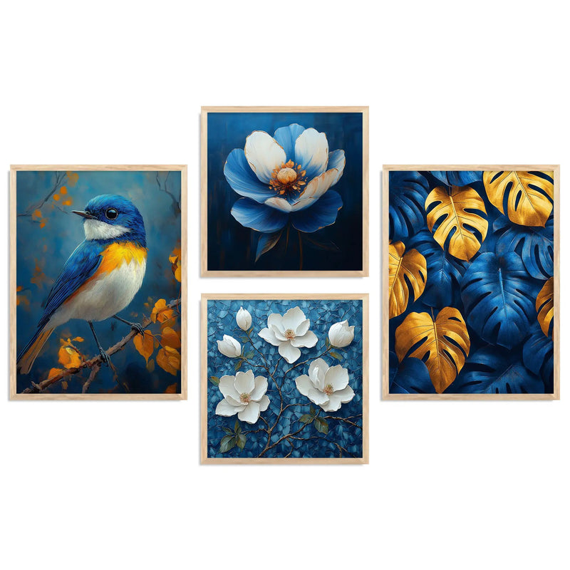 Modern Art Print with Frame for Living Room Bedroom Office Wall Decor by Kotart store