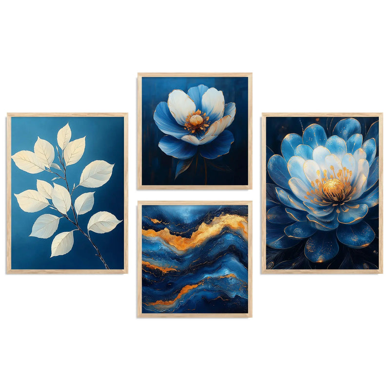 Modern Art Print with Frame for Living Room Bedroom Office Wall Decor by Kotart store