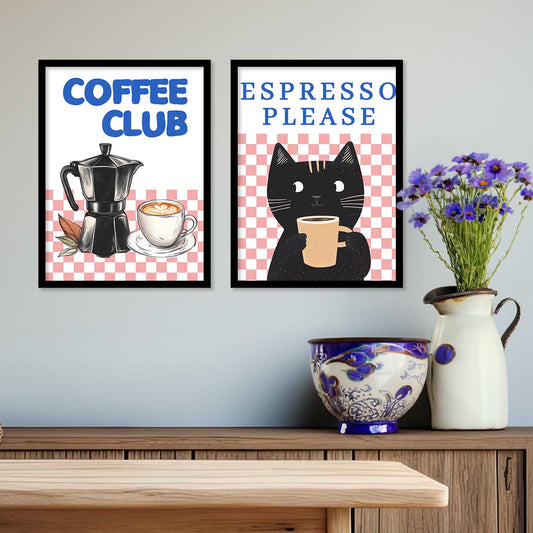 Cafe Wall Print For Living Room Wall Decor