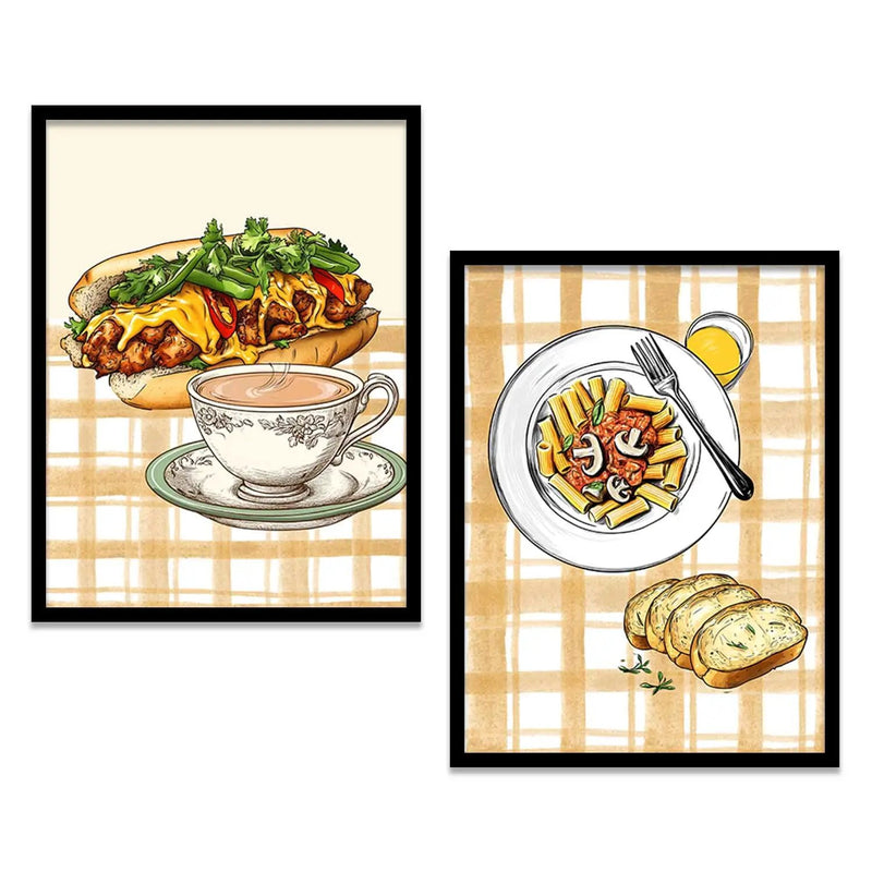 Restaurant  Wall Print For Living Room Wall Decor