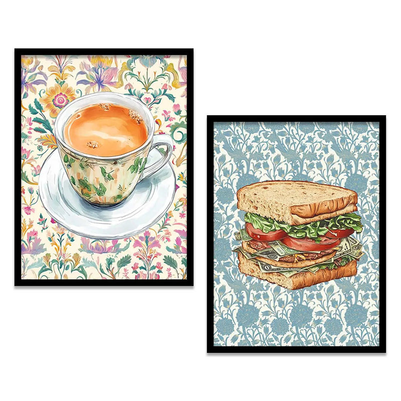 Restaurant Wall Print For Living Room Wall Decor