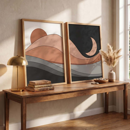 Modern Abstract Landscape Wall Art for Home and Office Wall Decor