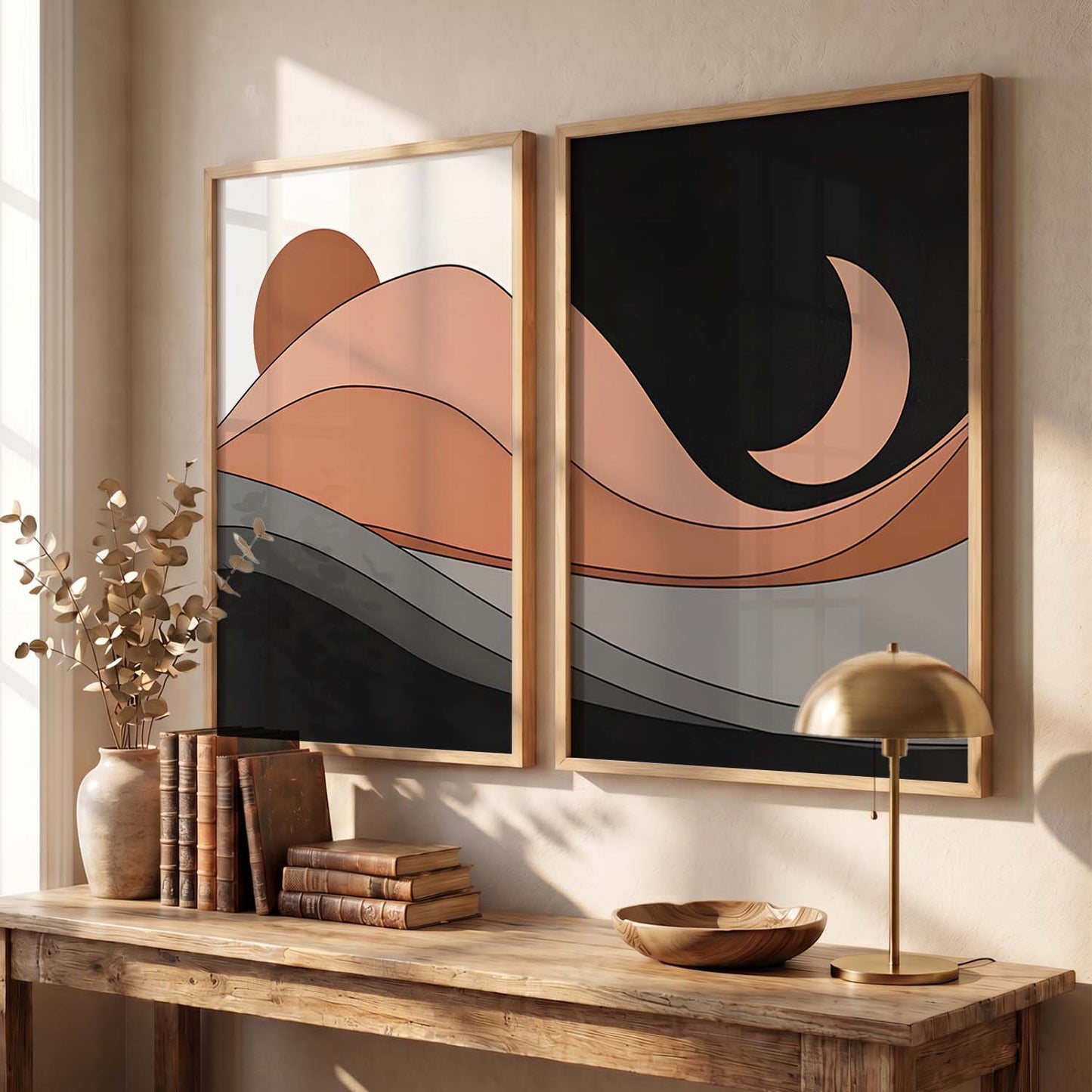 Modern Abstract Landscape Wall Art for Home and Office Wall Decor