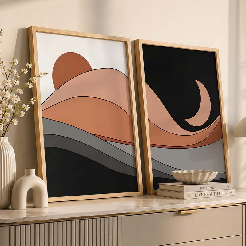 Modern Abstract Landscape Wall Art for Home and Office Wall Decor
