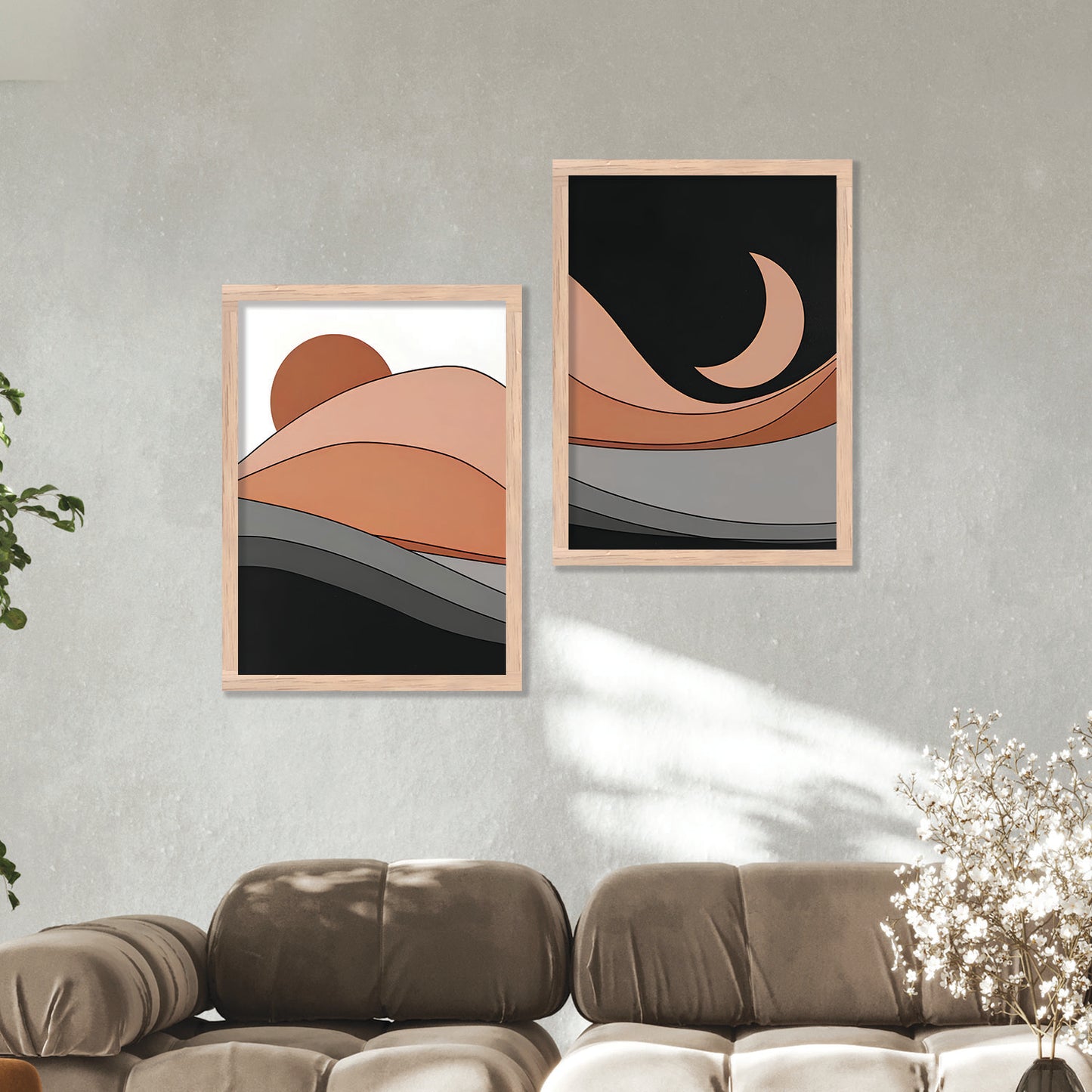 Modern Abstract Landscape Wall Art for Home and Office Wall Decor