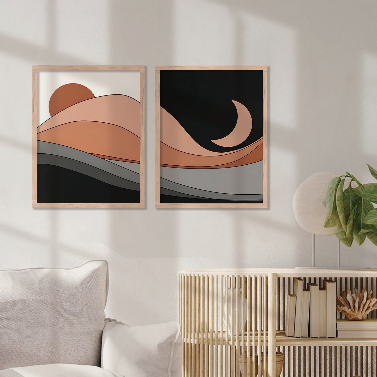 Modern Abstract Landscape Wall Art for Home and Office Wall Decor