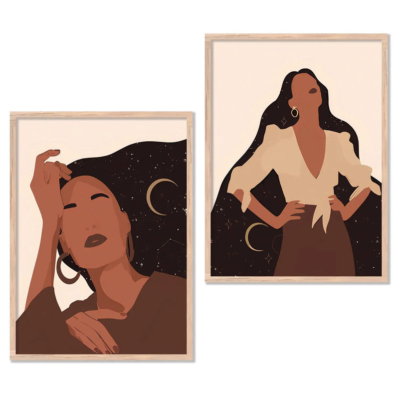 Elegant Modern Portraits for Home and Office Wall Decor