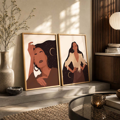 Elegant Modern Portraits for Home and Office Wall Decor