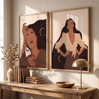 Elegant Modern Portraits for Home and Office Wall Decor