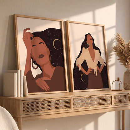 Elegant Modern Portraits for Home and Office Wall Decor