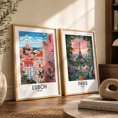 Iconic City Amsterdam  Art Frames for Living Room Bedroom Home Wall Decor : Travel Lovers