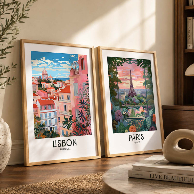 Iconic City Amsterdam  Art Frames for Living Room Bedroom Home Wall Decor : Travel Lovers