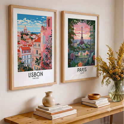 Iconic City Amsterdam  Art Frames for Living Room Bedroom Home Wall Decor : Travel Lovers