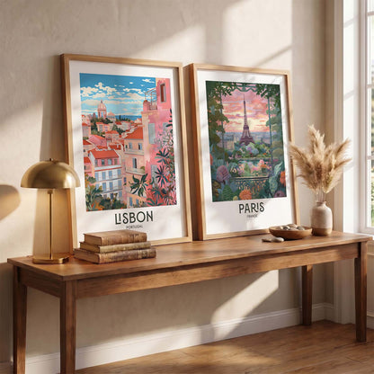 Iconic City Amsterdam  Art Frames for Living Room Bedroom Home Wall Decor : Travel Lovers