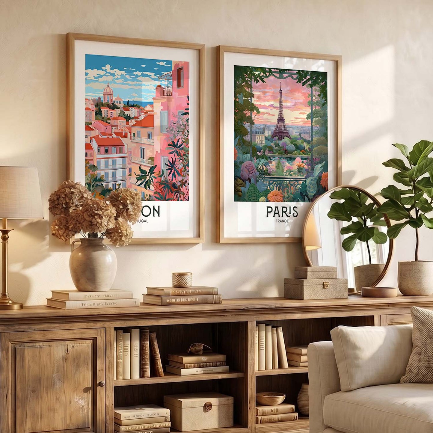 Iconic City Amsterdam  Art Frames for Living Room Bedroom Home Wall Decor : Travel Lovers