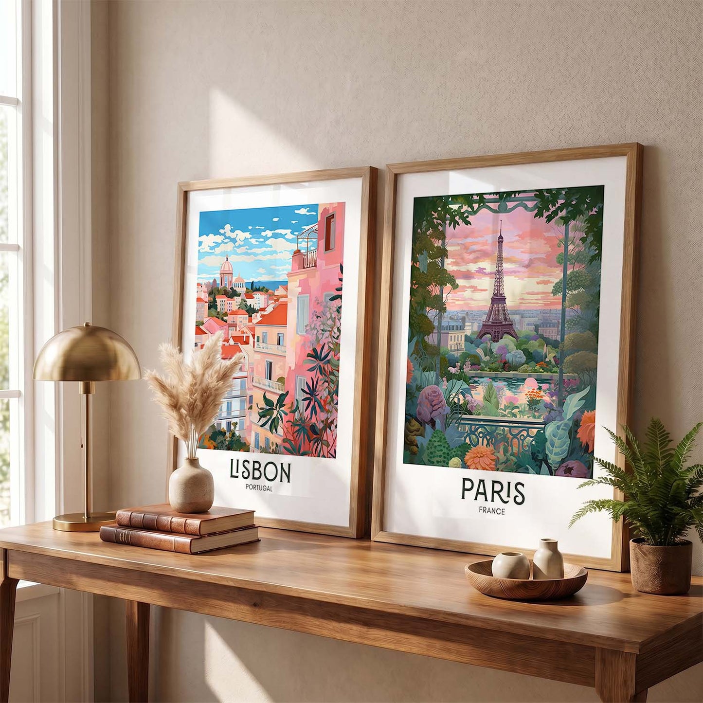 Iconic City Amsterdam  Art Frames for Living Room Bedroom Home Wall Decor : Travel Lovers