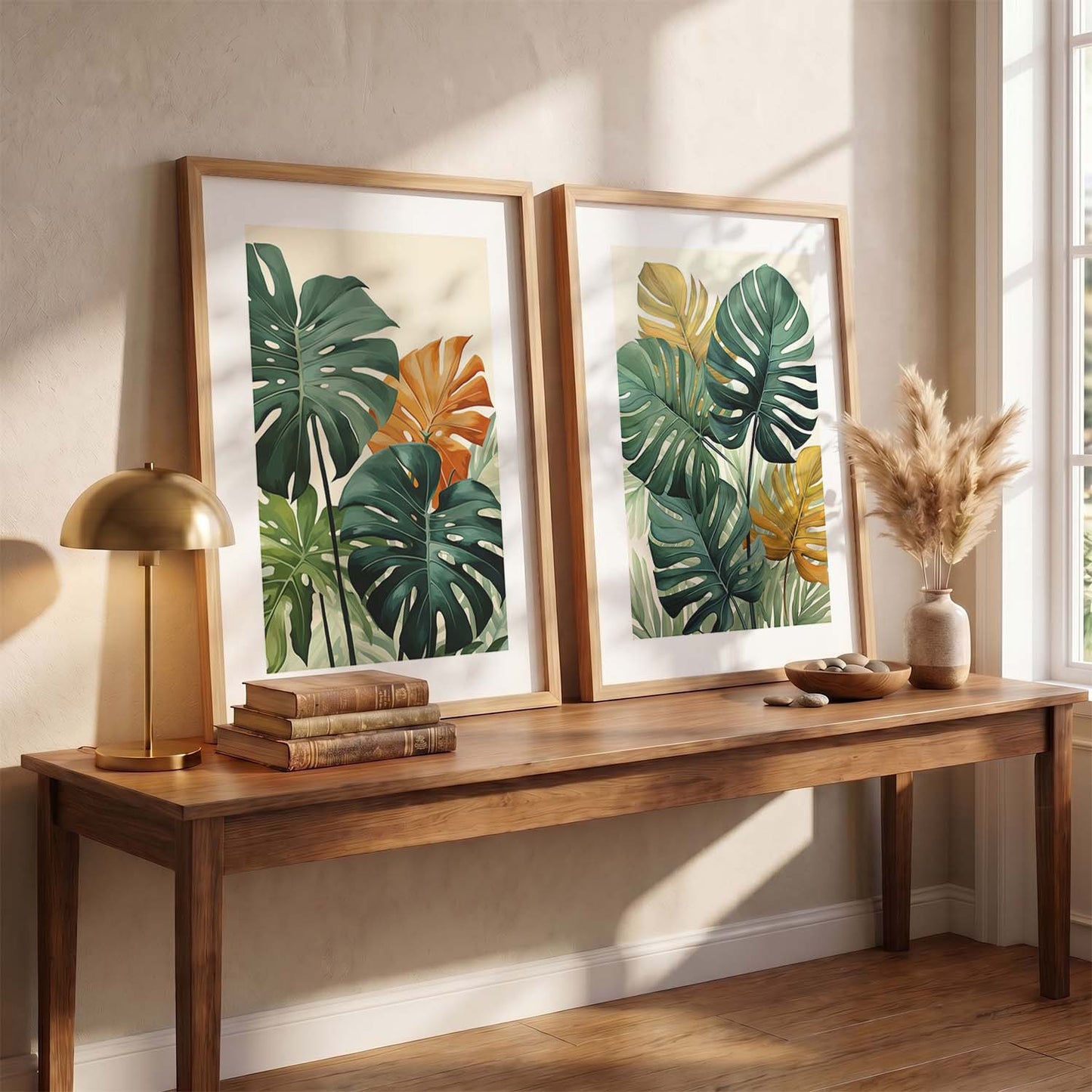 Nature Inspired Tropical Leafs Print