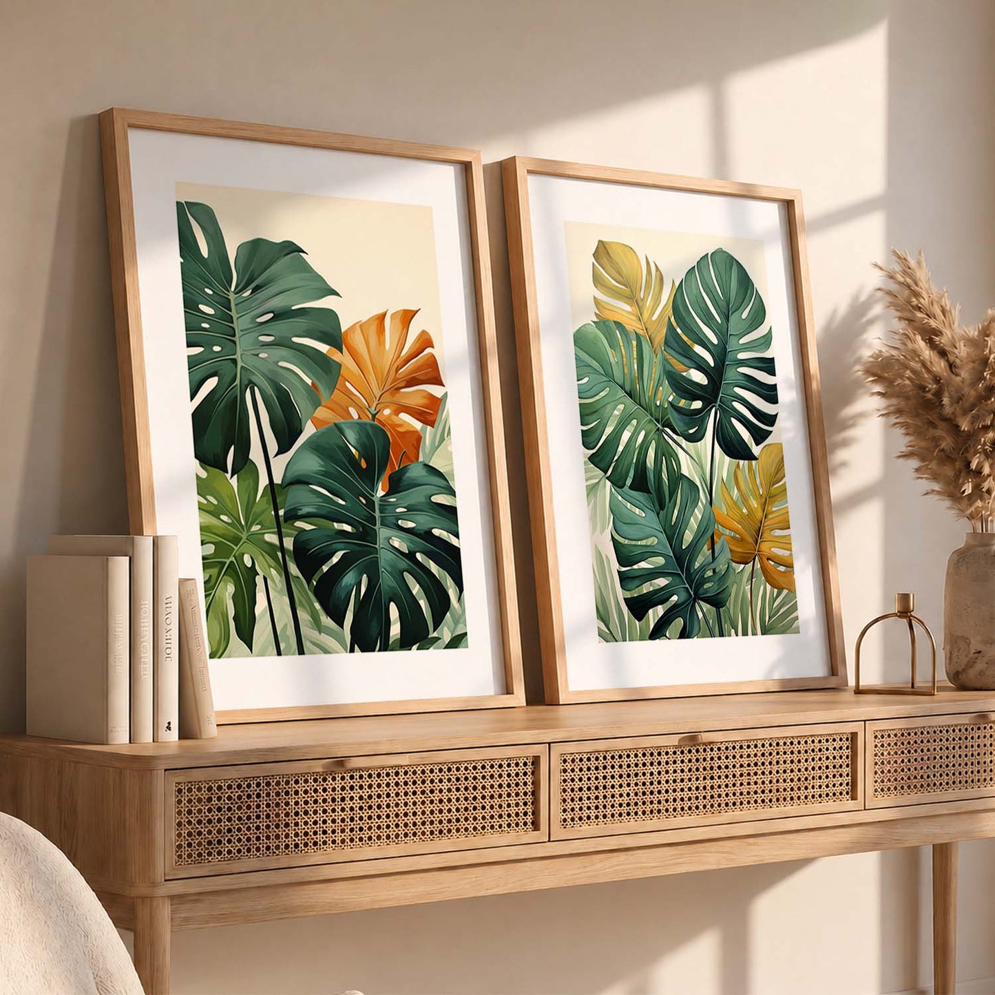 Nature Inspired Tropical Leafs Print