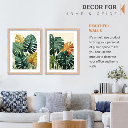 Nature Inspired Tropical Leafs Painting-Kotart