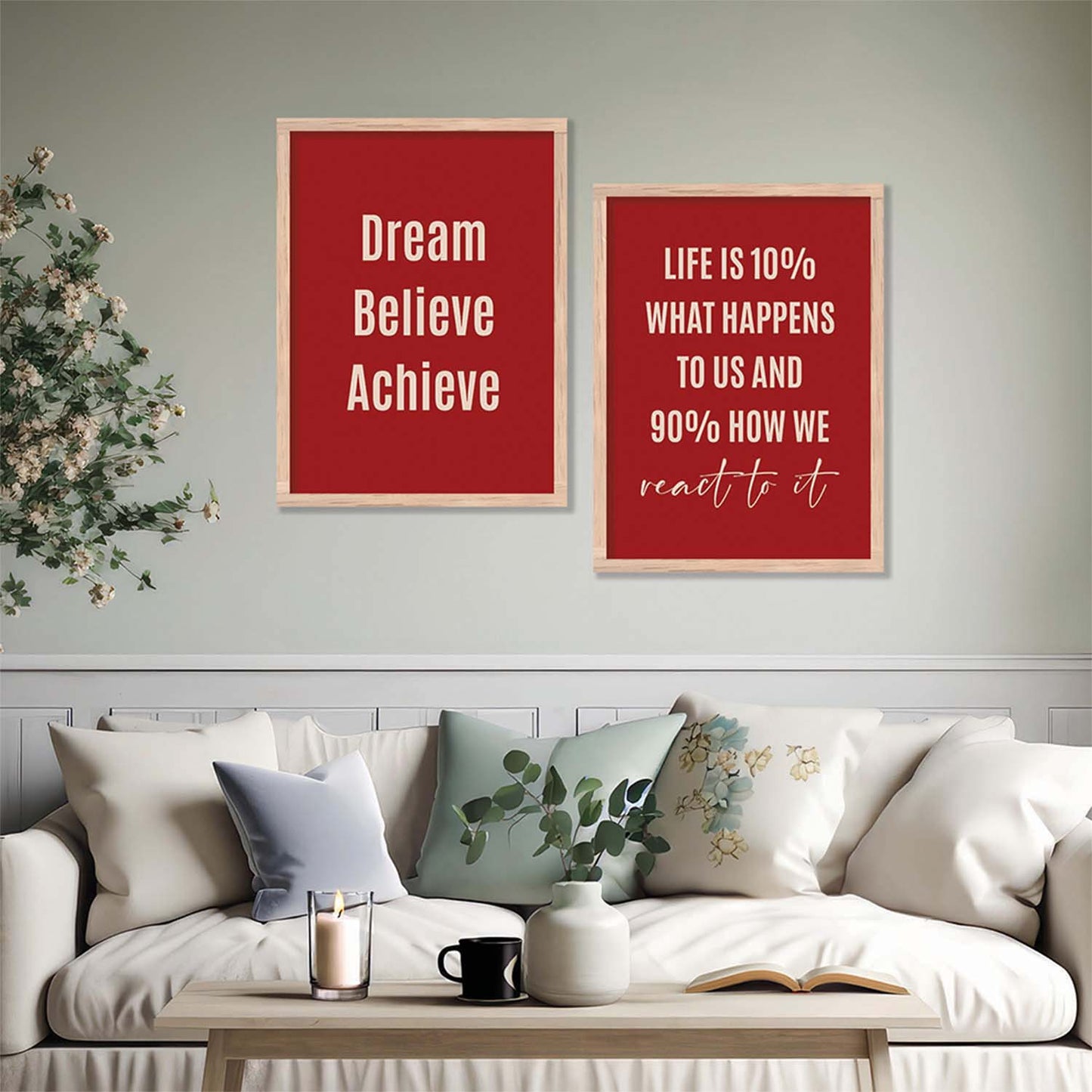 Motivational Wall Art Frames For Home Décor Office wall