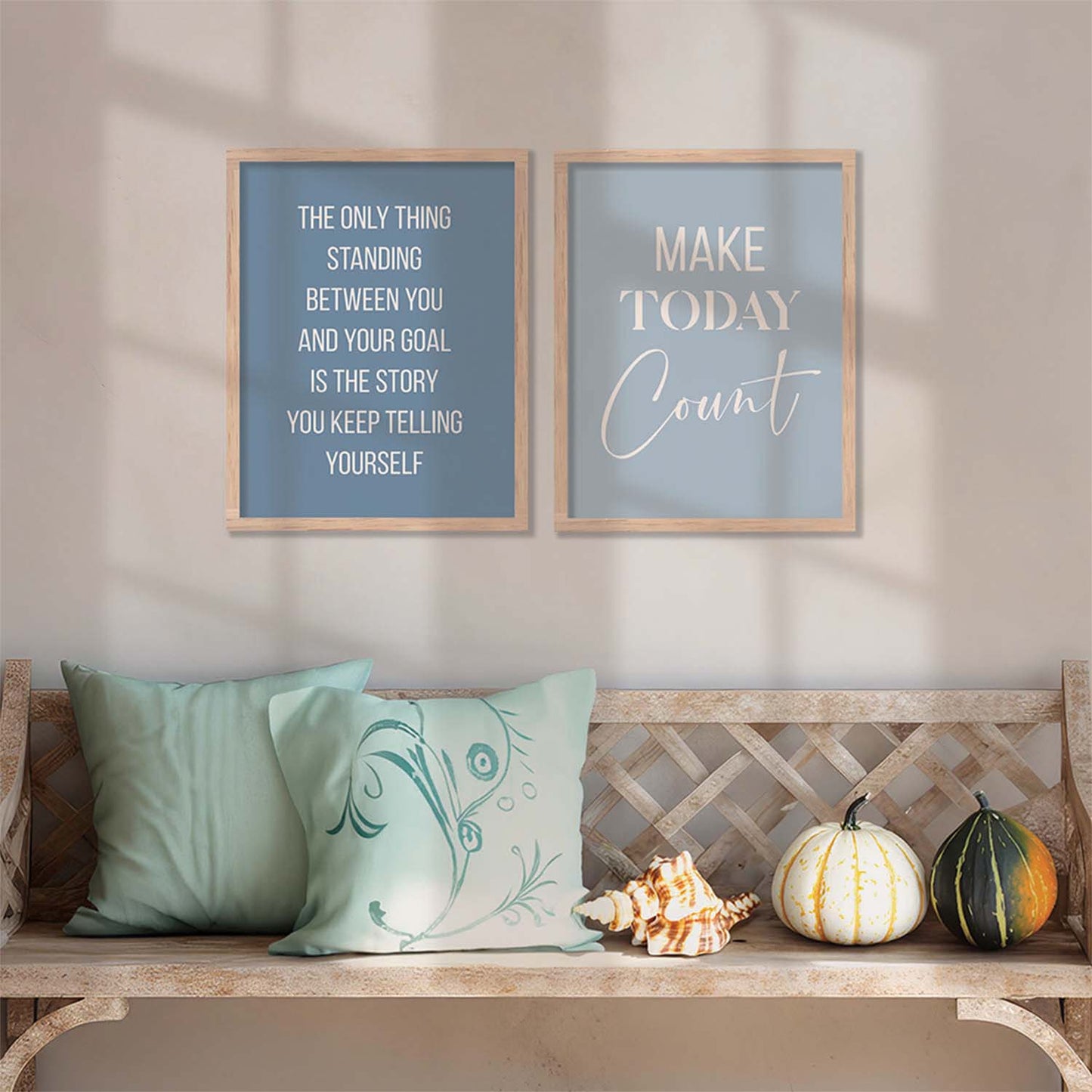 Motivational Poster With Frame For Home Decor Office