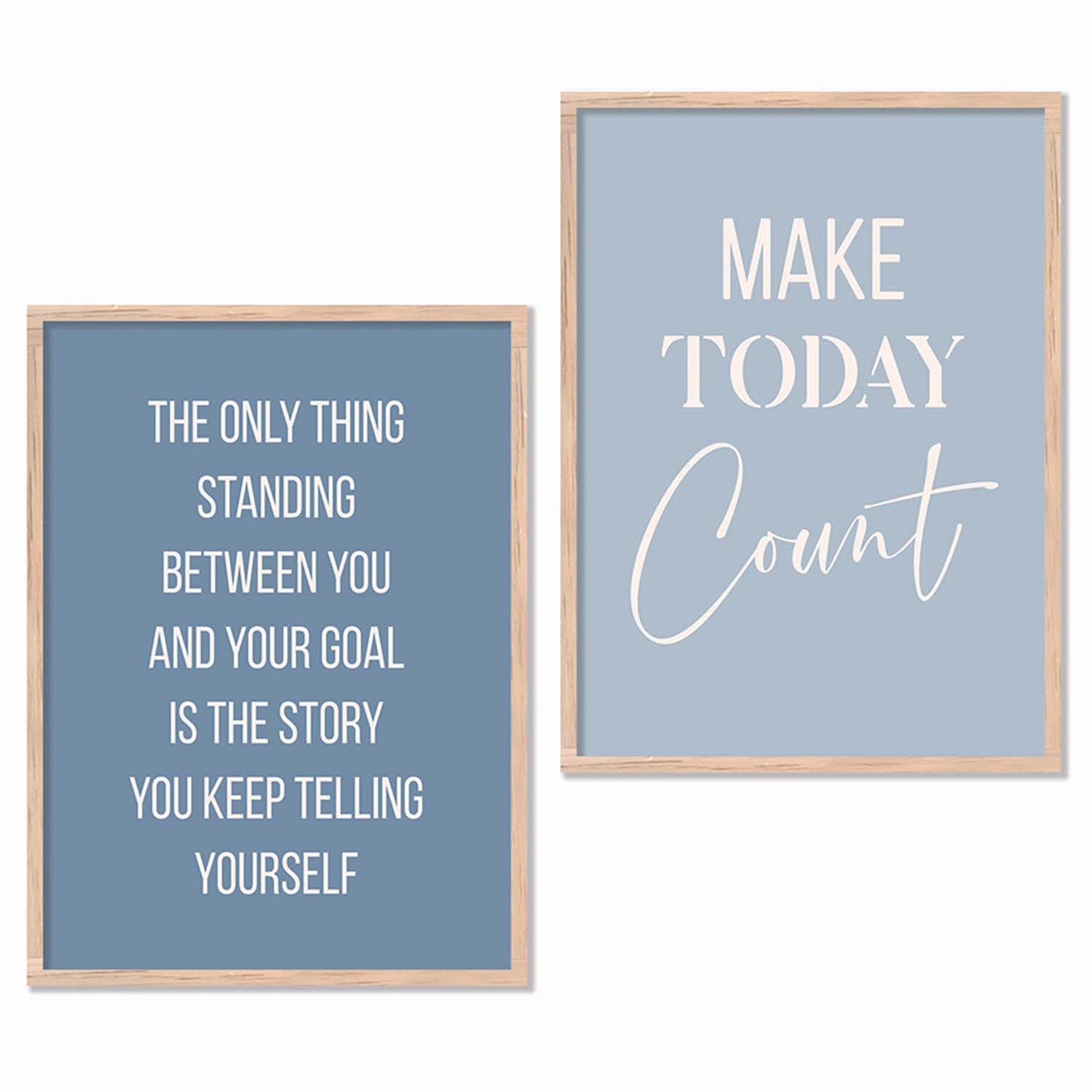 Motivational Poster With Frame For Home Decor Office