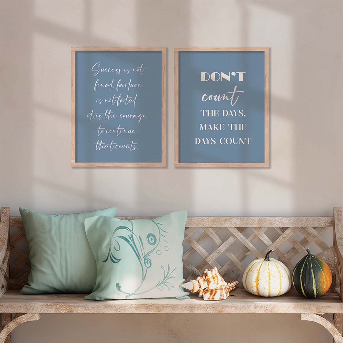 Motivational Poster With Frame For Home Decor